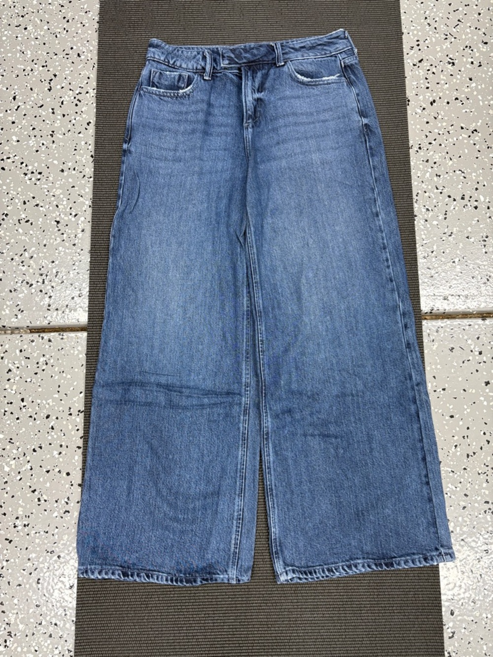 Lucky Brand Blue Wide-Leg Palazzo Jeans